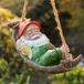Solidchoice - Ornement de jardin suspendu avec gnome endormi mignon