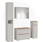 Vicco Badkamermeubelset Ruben, Wit/Artisanaal eiken, Set van 4 stuks