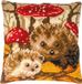 Vervaco Kruissteekkussen kit - Egels - 40 x 40 cm