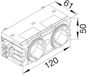 Hager GS20003020 Kabelgoot Insteekmodule