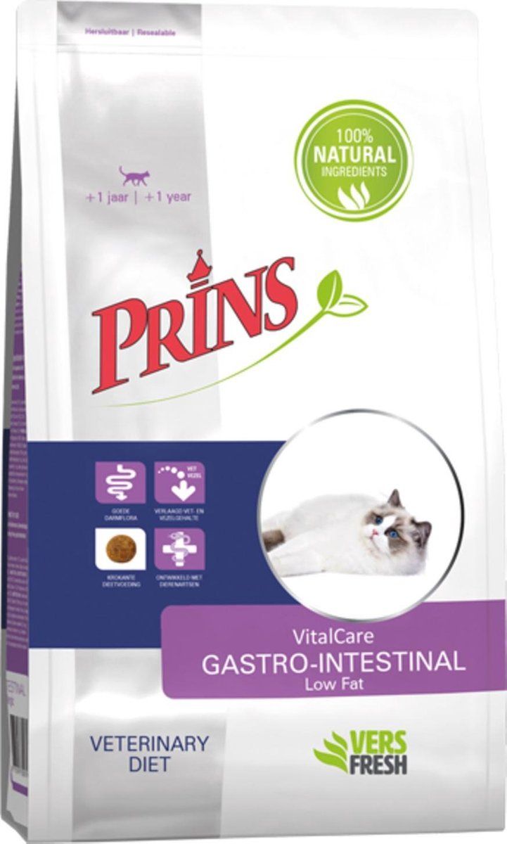 Prins Vitalcare Diet Gastro-Intestinal Zalm - Kattenvoer - 5 kg