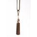 Chic Home decoratief koord met kwastjes ROBERTO 96 cm bruin