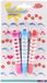 Koopman International BV Rolstempel Stiften, 3 stuks, Multicolore