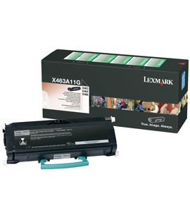 Lexmark X463A11G tonercartridge - Zwart - 3.500 pagina's - Retourprogramma