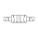 Riegler 5/2-Weg Elektropneumatisch Ventiel - Bistabiel - M5 - 24V DC