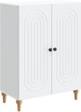 vidaXL Dressoir Wit 66 x 34,5 x 90 cm Bewerkt hout