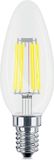 BES LED LED Lamp E14 Kaars Filament - Brinton - Helder 4W 470lm - 830 Warm Wit 3000K - C35 - CLR - Dimbaar