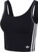 adidas Originals CROP TOP - Originals Adicolor Comfort Flex Cotton - Zwart - Dames - Maat XL