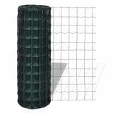 vidaXL Euro gaas 10 x 10 m / maaswijdte 100 mm groen