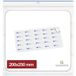 Quadrios 26SA161 Ruban adhésif double face Blanc (L x l) 200 mm x 250 mm 1 pc.