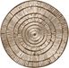 Krist+ Placemat - metallic goud - rond - D38 cm - kunststof