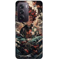 Maniacase Coque Pour Oppo Reno 12 5g Demon Slayer Tanjiro Anime Manga