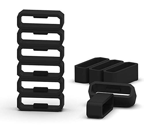 Chofit voor Vivosmart HR bevestigingsring, riemlus vervanging siliconen houder secutity lussen veilige ringen vergrendeling sluiting compatibel met Garmin Vivosmart HR/HR+ Activity Tracker