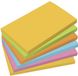 Sigel memoblaadjes - 75x125mm - 6x100 vel geel - groen - oranje - roze - blauw - SI-BA127