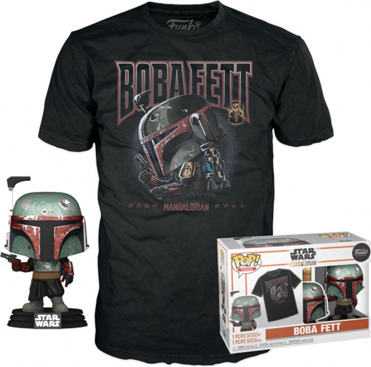 Funko POP & TEE: Star Wars - Boba Fett - Medium