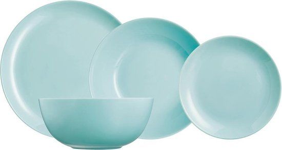 LUMINARC Diwali Serviesset - Turquoise - 19-Delig