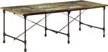 Maison Exclusive - Table de salle à manger exclusive, dimensions 220x90x77 cm, en bois massif vieilli