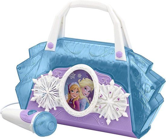 La reine des neiges Disney Frozen Sing-along Karaoke Set met Microfoon | Licht Blauw | Draagbaar
