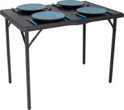 Eurotrail Campingtafel Rouen, Aluminium, Zwart, 90 x 60 cm
