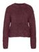 NOISY MAY Nmsassy L/S O-hals Knit Fwd Noos Dames Windsor Wine S