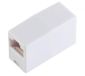 1aTTack.de 1x - RJ45 Koppeling Witte Adapter Western Female 8/8 naar Western Female 8/8 1:1 Bedrading Vergulde Contacten Niet Afgeschermd Voor Telefoonnetwerk DSL