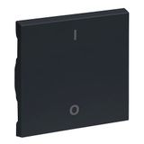 LEGRAND SEANO wipschakelaar voor 2-polige schakelaar met symbool O/I (uit/aan), schakelaarafdekking, tuimelplaat, kleur: antraciet gelakt, 765402