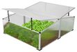 INDA-Exclusiv Aluminium vroege kas inclusief dubbel dak, kas, broeikas, 120x100x40/30 cm