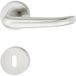 Häfele Garniture de béquille LDH 2176 acier inoxydable mat, cylindre profilé PZ