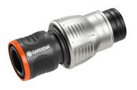 Gardena 18254-50 Premium Waterstop Hose Connector Metal Black, Orange, Silver 1 Piece