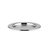 Alessi 5009/11 onderzetter van gesatineerd staal, 11,00 x 11,00 x 11,00 cm, zilverkleurig