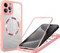 Techsuit Hoesje geschikt voor Apple iPhone 16 Pro - ColorVerse 360 Case met Screenprotector - Geschikt voor MagSafe - Roze