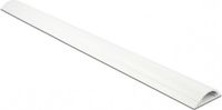 Delock Kunststof kabelgoot half-rond met zelfklevende plakstrip - 100 x 5 cm / wit