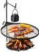 VEVOR Draaibare Kampvuurgrill met Grillrooster, 62 cm, Koolstofstaal, Zwart
