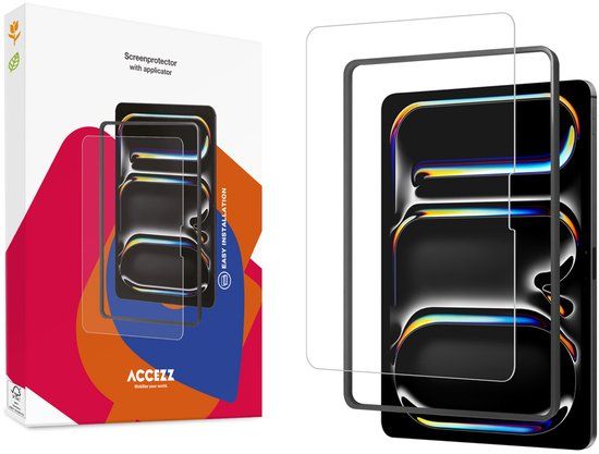 Accezz Tablet Screenprotector - Geschikt voor iPad Air 13 inch (2026) M4 / Air 13 inch (2025) M3 / Air 13 inch (2024) M2 - Premium Glass