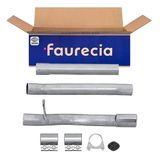 HELLA 8LA 366 004-151 Uitlaatpijp - Easy2Fit® Kit - Achter - driedelig - Set met montagedelen - voor o.a. MERCEDES-BENZ B-CLASS (W245)