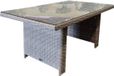 AVH-Collectie Ibiza lounge-dining tafel 140x80xH70 cm grijs