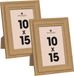 Atmosphera Cadre photo pour une photo de 10 x 15 cm - 2x - naturel - cadre photo Classico - Bois - debout et suspendu
