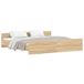 vidaXL Bedframe met hoofd- en voeteneinde Sonoma eikenkleur 180x200 cm