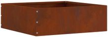 vidaXL Gazonrand 40 x 40 x 13 cm roestkleurig