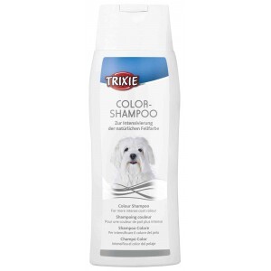 - Colour Shampoo voor witte of zwarte vacht voor de hond Zwarte vacht