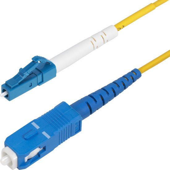 StarTech.com 5m LC naar SC (UPC) OS2 Single Mode Simplex Glasvezel Kabel