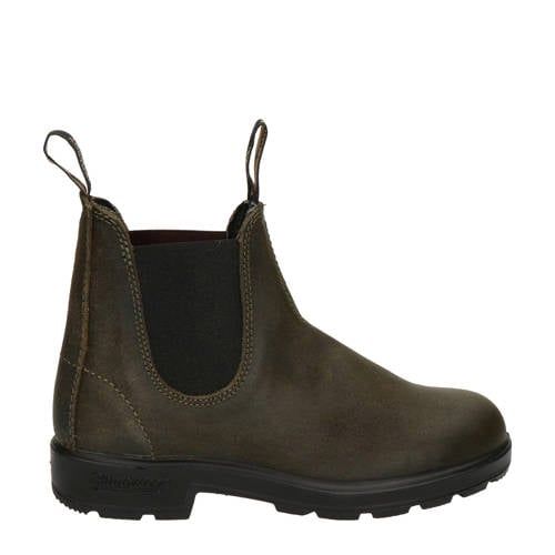 Blundstone 1615 suède chelsea boots olijfgroen