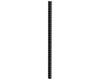 Adam Hall 61535B18 Rackrail, zwart geperforeerde gaten, 18 HE - Profiel