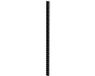 Adam Hall 61535B18 Rackrail, zwart geperforeerde gaten, 18 HE - Profiel
