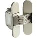 Häfele Paumelle H2 invisible pour portes intérieures non feuillurées jusqu'à 45/60 kg, chromé mat