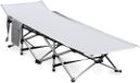 Shenzhen Haorui Industrial Technology Co., Ltd. Lit de camping pliant, 190 x 71 x 35 cm, gris, avec sac de rangement, capacité de charge : 300 kg