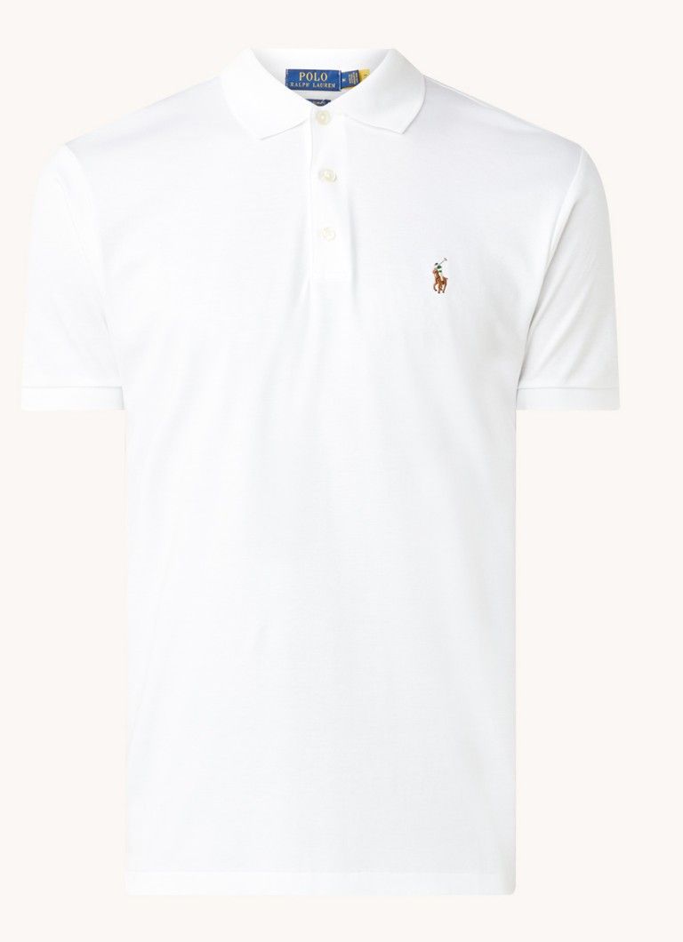 Ralph Lauren Custom Slim Fit Polo met Logo