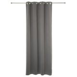 Atmosphera verduisterende gordijnen - set 2x stuks - B135 x L240 cm - grijs - geplooid