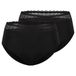 Triumph Feel Of Modal Midi 2p damesondergoed (2 stuks), zwart., XS