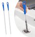 Brosse de vidange - Ensemble de 2 - 60 cm - Nettoyeur de canalisation d'égout - Acier inoxydable